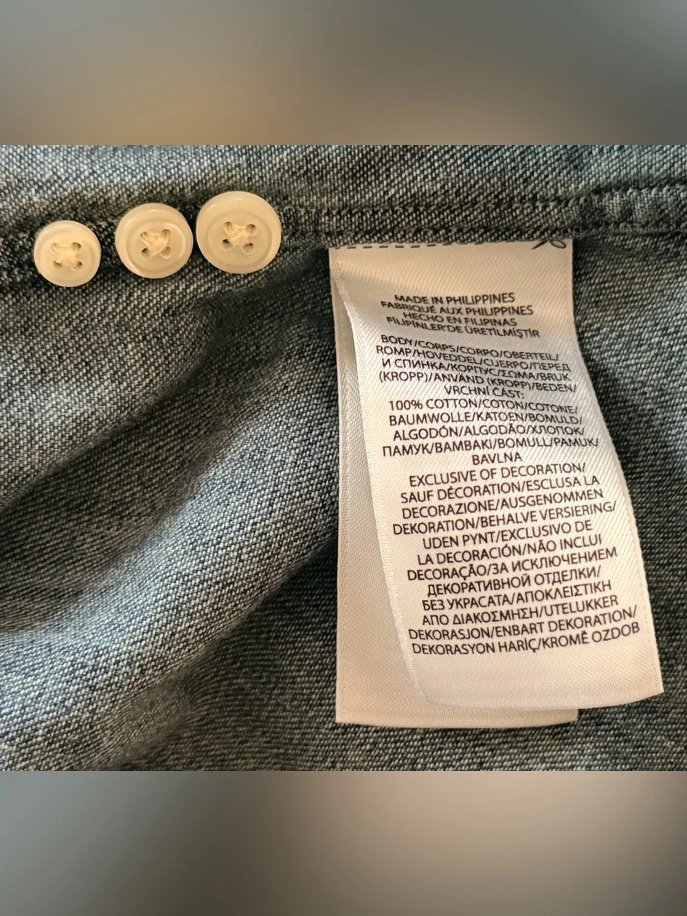 Polo Ralph Lauren Men’s Size XXL Denim Button-Down Shirt